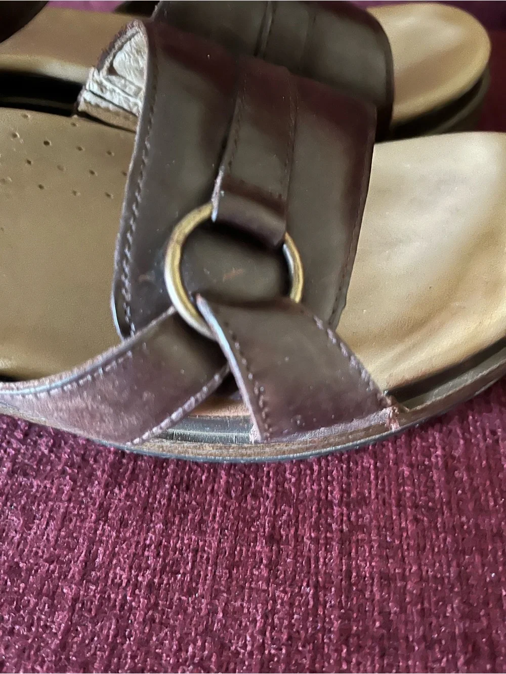 Dansko Ankle Strap and Ring Banded Sandals, Euro size 40